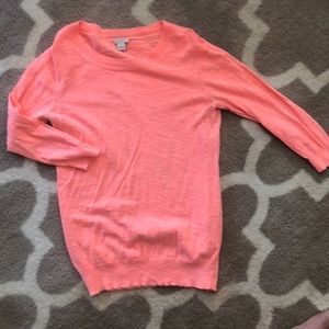 J Crew light 3/4 sleeve sweater